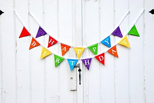 Rainbow Happy Birthday Banner