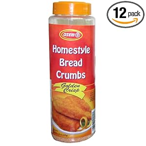 Osem Golden Crisp Bread Crumbs, 15.0-Ounce Packages (Pack of 12) by Osem