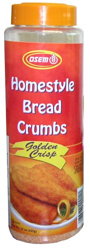 Osem Golden Crisp Bread Crumbs, 15.0-Ounce Packages (Pack of 12) by Osem