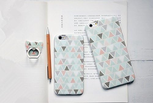 iPhone 6S Plus Case,FenMing Soft TPU Cover With Ring Kickstand + Notebook Protection Case For iPhone 6/6s Plus 5.5inches (Triangle)