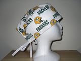 Mens Scrub Cap Green Bay Packers White