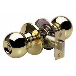 Master Lock BAO0303 Ball Knob Privacy Door Hardware with SilvaBond Antimicrobial Protected... by Master Lock