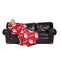 Oklahoma Sooners Adult Comfy Throw Blanket with Sleeves