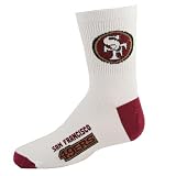 San Francisco 49ers White Youth 901 (7-9) Tall Team Logo Socks