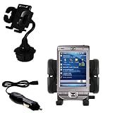 HP iPaq 111 Auto Cup Holder with Car Charger - Uses Gomadic TipExchange