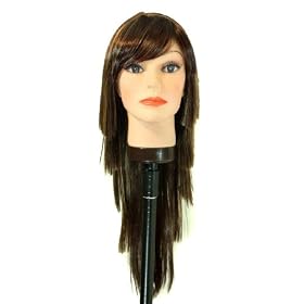 25″ Long Dark Auburn,Strawberry Blonde multi straight edge layers / bangs synthetic wig