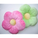 Daisy Flower Pillow - Pink - Small by 