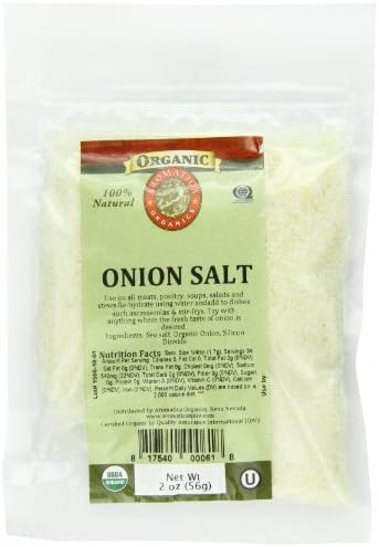Aromatica Organics Salt Free Onion Salt, 2-Ounce (Pack of 6)