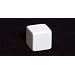 16mm Square-edged Opaque Blank White 6-sided Dice