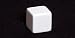 16mm Square-edged Opaque Blank White 6-sided Dice