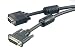 Vivanco CK 189/2 DVI-I VGA Digital/Analog Monitor Anschlusskabel DVI-I-Stecker auf 15 pol. HD-Stecker, 1,8 m