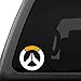 OVERWATCH - Two color - Metallic gold & white, vinyl decal for car, laptop, home