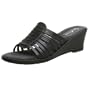 Sudini Women's Mollie Comfort Slide,Black,10 M