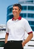 Gildan Ultra Cotton Pique Knit Sport Shirt with Wide Stripe Trim