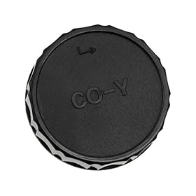 Fotodiox Rear Lens Cap for Contax/Yashica (also known as c/y mount) lenses, fits Contax RTS, II, III, 139, 137, 159, 167, ST, Aria, AX, RX, Yashica FX-1. FX-2,FX-3, FX-3 Super, FX-3 Super 2000, FX-7, FX-7 Super
