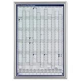 Photo : Sasco Clip Frame for 610x405mm Compact Year Planner Silver Ref 2400362