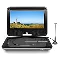 Dual DVD-P 905 portabler DVD-Player (22.86 cm (9 Zoll) Monitor, DVB-T, Akku, SD, USB)