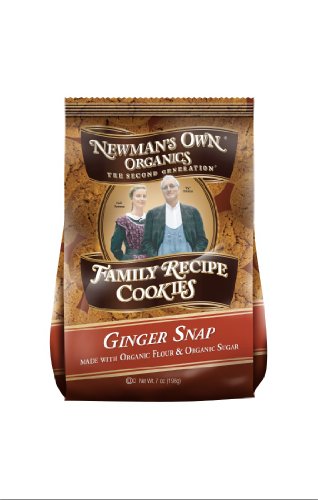 Newman's Own Organics Ginger Snaps, Family Recipe Cookies, 6.5-Ounce (Pack of 6)