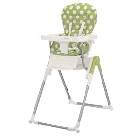 Obaby Nanofold Hi Lo Highchair (Dotty Lime)