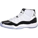 NIKE AIR JORDAN 11 RETRO MENS 378037-107 (10, WHITE /  BLACK - DARK CONCORD)