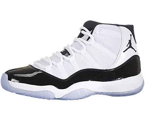 Air Jordan 11 Retro Sneaker's White Black Dark Concord 378037 107 (9.5)