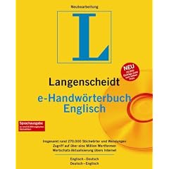 Langenscheidt e-Handw�rterbuch Englisch 5.0. CD-ROM f�r Windows 95,98,2000,XP