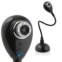 Hue HD USB webcam (black) with built-in mic for Windows & Mac - Skype, MSN, Yahoo, iChat
