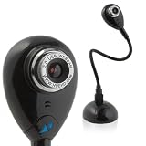 Hue HD USB webcam (black) with built-in mic for Windows & Mac - Skype, MSN, Yahoo, iChat