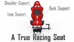 Openwheeler Advanced Racing Seat Driving Simulator Gaming Chair with Gear Shifter Mount