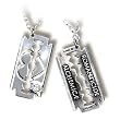 Romanticide Razor - Alchemy Gothic Pendant Necklace