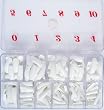 White Color Tip 550 pcs/box. " Snow White "