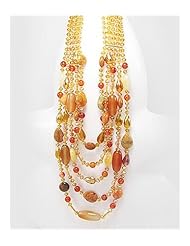 Agate Necklace In 92.5 Sterling Silver