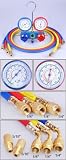 HVAC Refrigeration R410a Manifold Gauge Set 2 Valve 3 Hose HVAC Refrigeration R410a Manifold Gauge Set 2 Valve 3 Hose