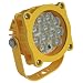 Phoenix DL Aluminum Modular LED Loading Dock Light Head with Safety Yellow Powder Coat Finish, 16W, 100V-240V, 5" Diameter x 6-51/64" Height