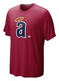 Los Angeles Angels Coopertown Red Dri Fit Shirt by Nike