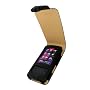 iGadgitz Black Genuine Leather Case Cover For Samsung YP-Q1 MP3 Player