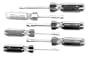 Set contains six nut drivers ranging from 3/16" to 7/16", Hollow Shaft Pro-Nut Driver Set, Stanley/Proto (1 Each)