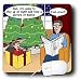 Rich Diesslins Funny General Cartoons - A Young Boys Efforts to See Santa on Christma...