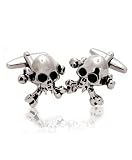 Skull & Crossbone Silver Cufflinks