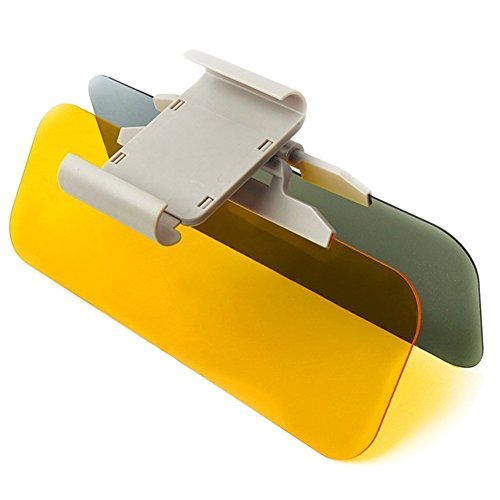 Eforstore Hot Sales!!! 2 in 1 Day and Night Anti-glare Eyesight-protecting Mirrors Clip-on Headlights Sun Head Light Visor Automotive Car Sunvisor for Driving Driver