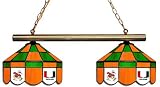 34 Executive Game Pool Table Lamp Light University of Miami Hurricanes - Free Shipping