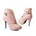 Carol Shoes Fashion Women's Hot Sale Western Buckle New Arrival Party Stiletto High Heels Ankle Boots