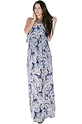 Snake Print Paisley Empire   Waistline Flutter Cutout Maxi Dress 