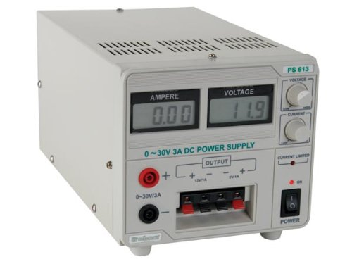 Velleman PS613U FIXED LABORATORY POWER SUPPLY (0-30VDC + 5VDC + 12VDC)
