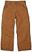 Carhartt Boys' Washed Dungaree Pants (Lined and Unlined), Brown Duck, 10