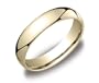 14k Yellow Gold 5mm Comfort Fit Men's Wedding Band