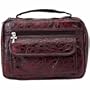 Embassy Alligator Embossed Burgundy Genuine Leather Bible Cover