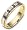 18 Karat Yellow Gold & Titanium 4.5mm Diamond & Sapphire Wedding Band - 4