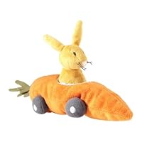 9 Plush Bunny Rabbit and Carrot Baby Rattle Doll Toy