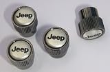 Jeep Valve Stem Caps - Black Pearl Finish